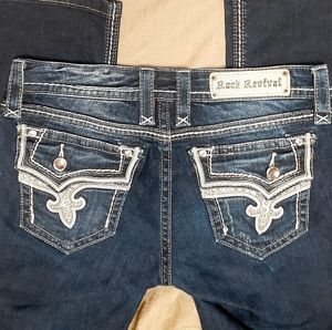 Rock Revival Jeans Bling Pockets 29/32